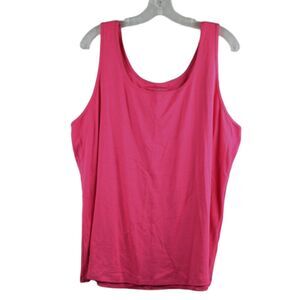 Sonoma Lifestyle Pink Women's Everyday Tank Top 2X 058